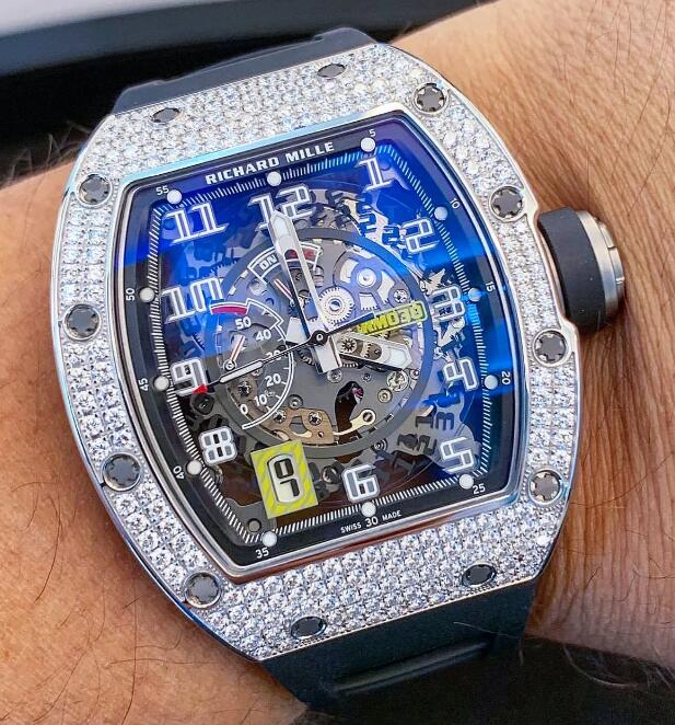 Best Richard Mille RM 030 White Gold Diamonds Replica Watch